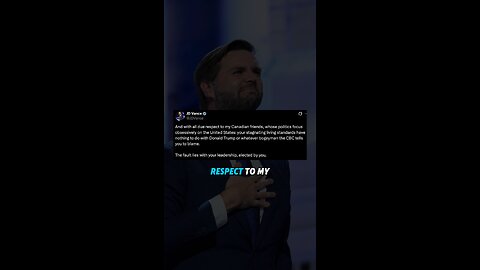 JD VANCE INSULTS CANADA