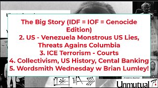 Liberty Conspiracy LIVE 10-29-25 IDF KILLS 100, US Widens S-Am Threats, ICE Widens Attacks