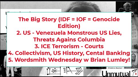 Liberty Conspiracy LIVE 10-29-25 IDF KILLS 100, US Widens S-Am Threats, ICE Widens Attacks
