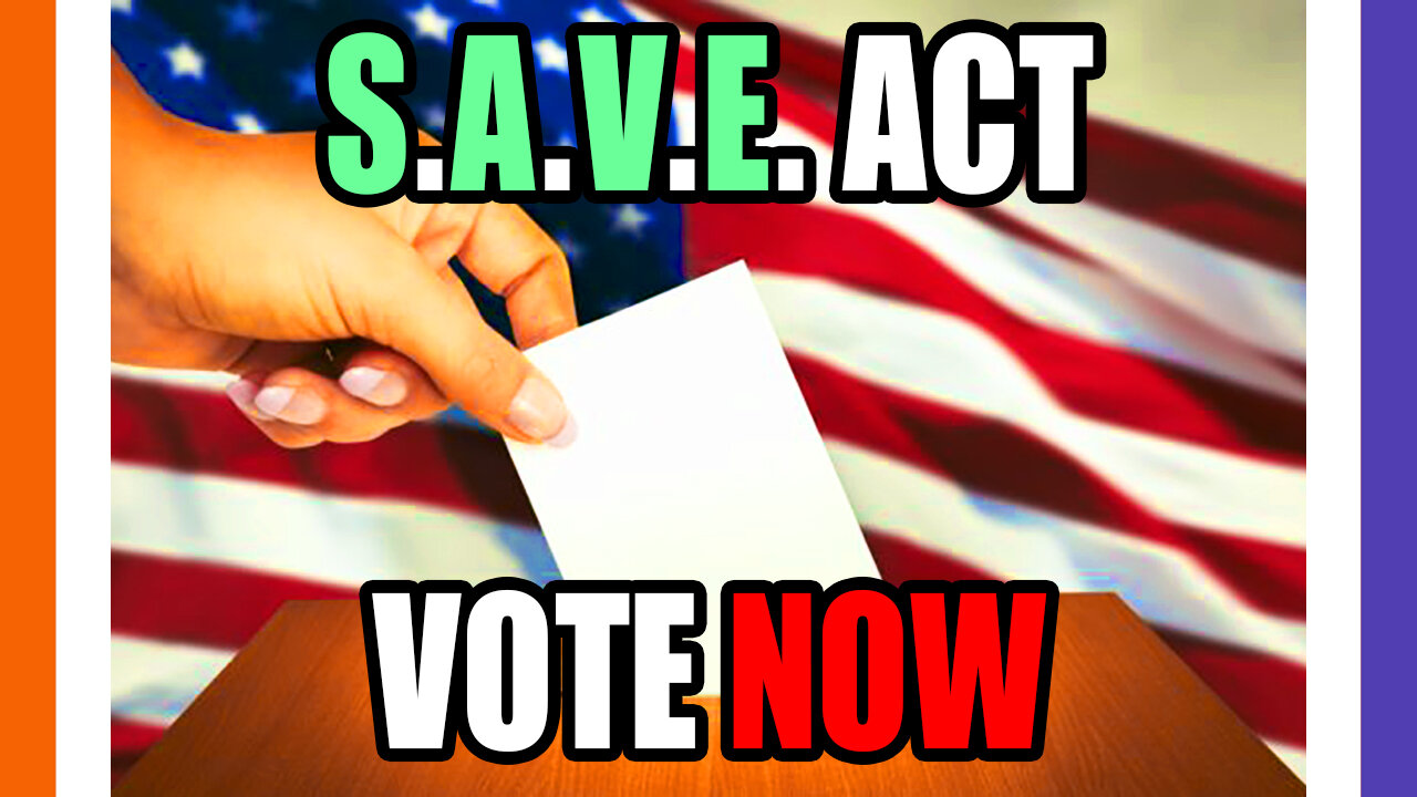 🚨BREAKING: S.A.V.E. Act (Election Integrity) Vote LIVE NOW 🟠⚪🟣