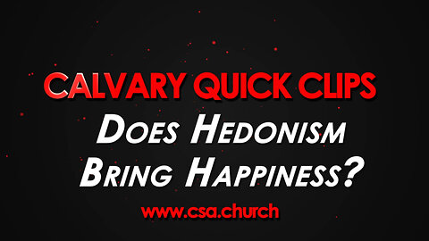 Does Hedonism Bring Happiness?