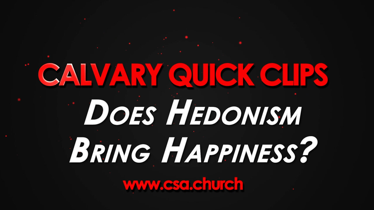 Does Hedonism Bring Happiness?