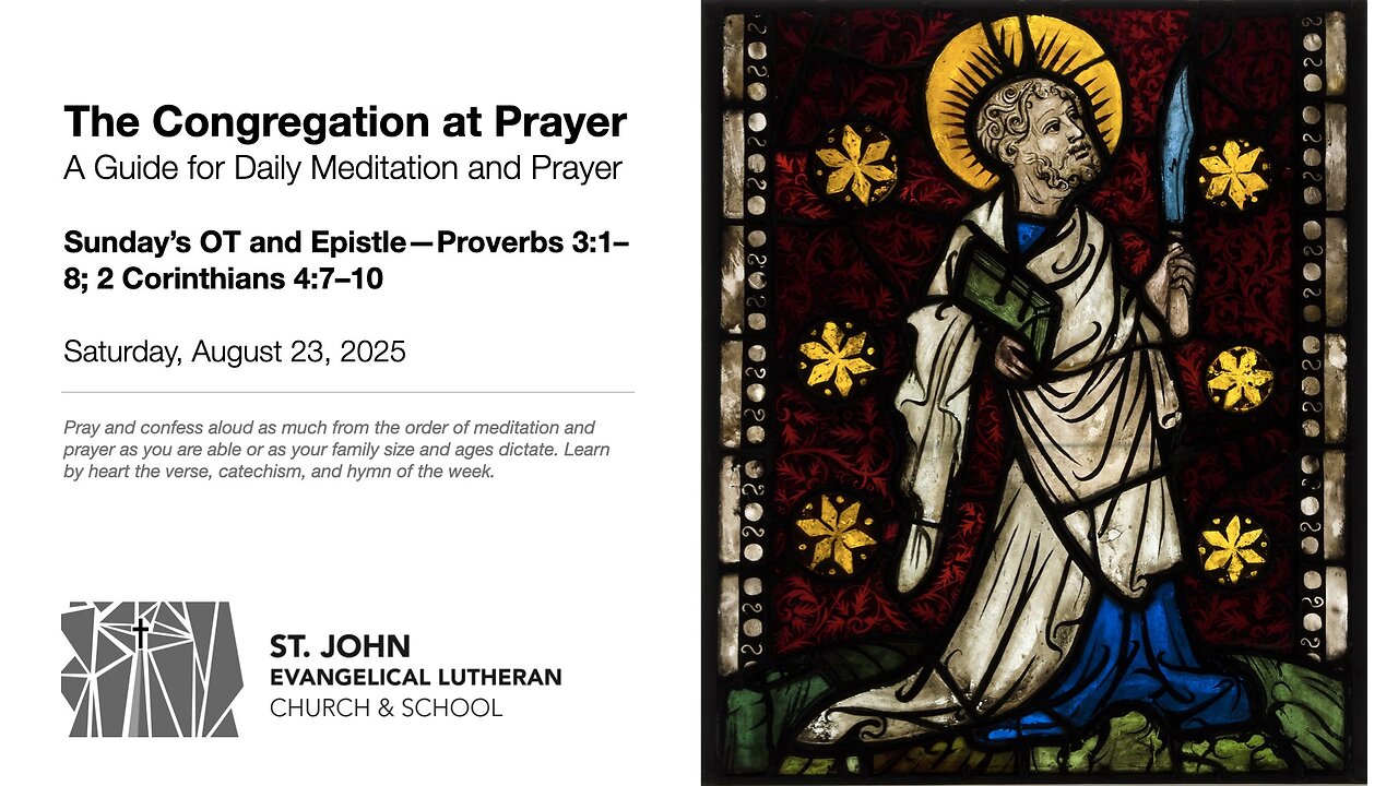 Sunday’s OT and Epistle—Proverbs 3:1–8; 2 Corinthians 4:7–10