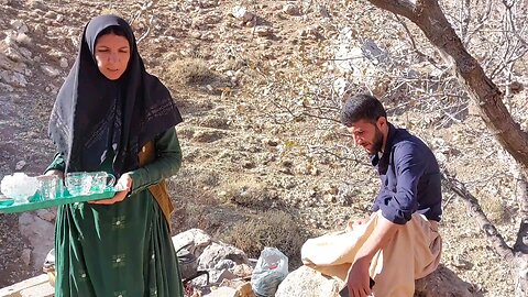 Benevolent people help needy families in the village