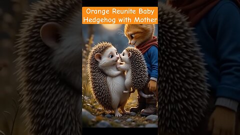 Orange Saves Baby Hedgehog