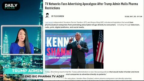 The Trump administration is moving to dismantle Big Pharma’s grip on television