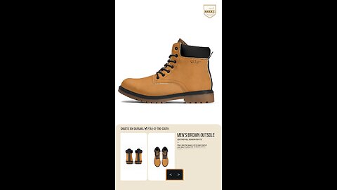 Shabtis XIX Shabaka (Ptah-of-the-South) Men's Brown Outsole Leather All Season Boots