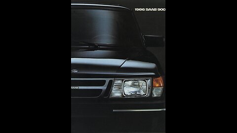 1986 Saab Catalog The Individualistic Car of Choice #asmr