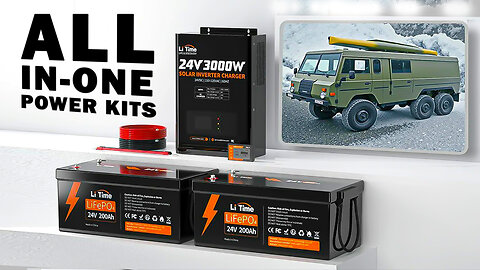 LiTime All in One Overlander, DIY Solar, RV Power Solution Kits Fully Explained