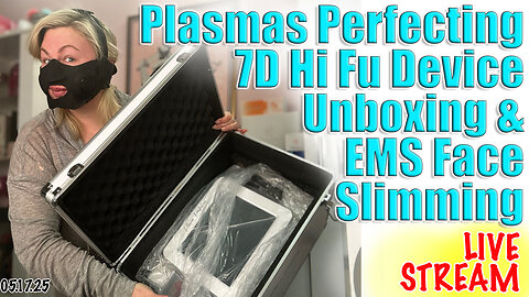 Live Plasma Perfecting 7D Hi Fu Device Unboxing & EMS Face Slimming, Code Jessica10