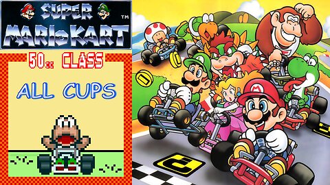 Super Mario Kart (Super NES) 50cc Longplay (4K 60fps)