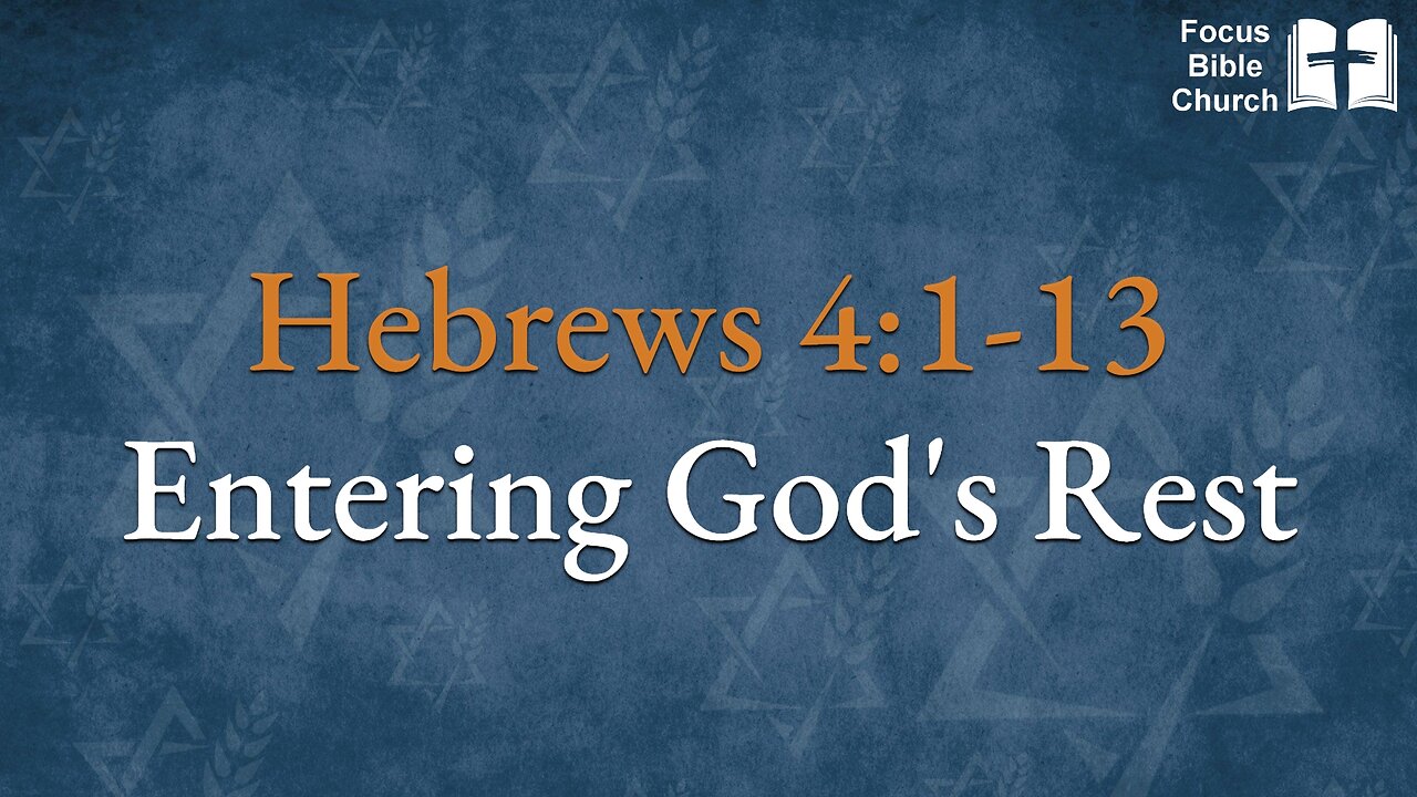 Entering God’s Rest