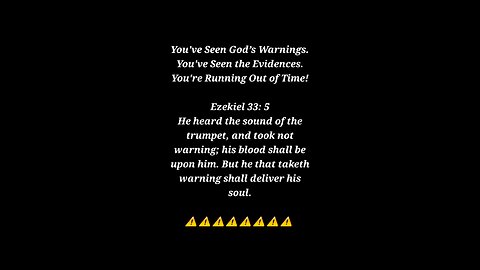 The Last Warnings For Humanity ⚠️