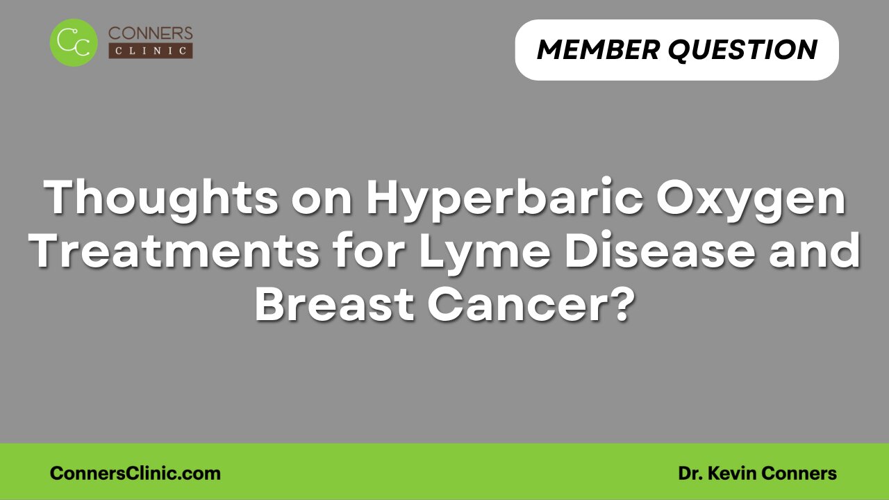 Thoughts on Hyperbaric Oxygen Treatments