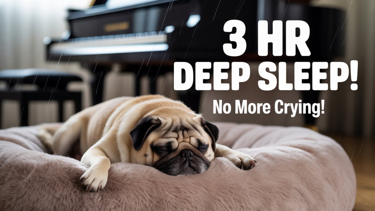 3 Hours of Relaxing Piano Music for Dog Anxiety, Sleep, and Crate Training