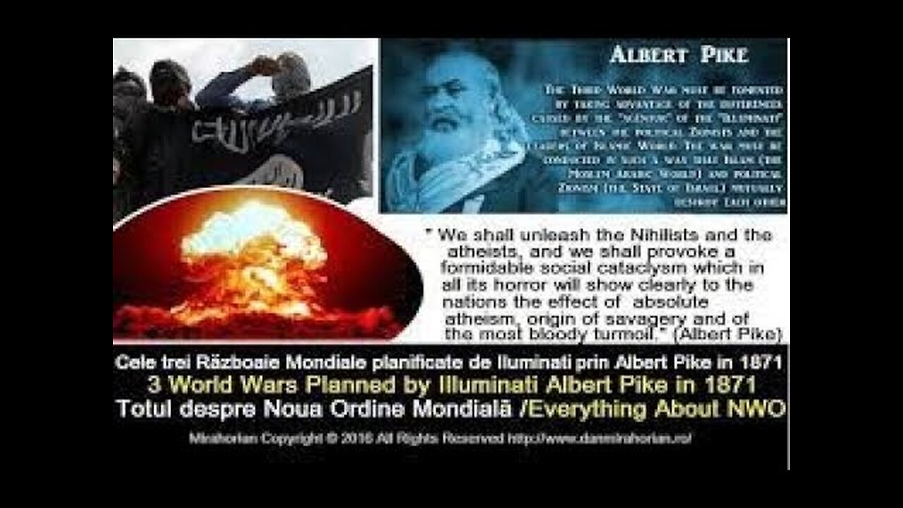 World War III according to Albert Pike -tool for establishing NWO (government of the Antichrist