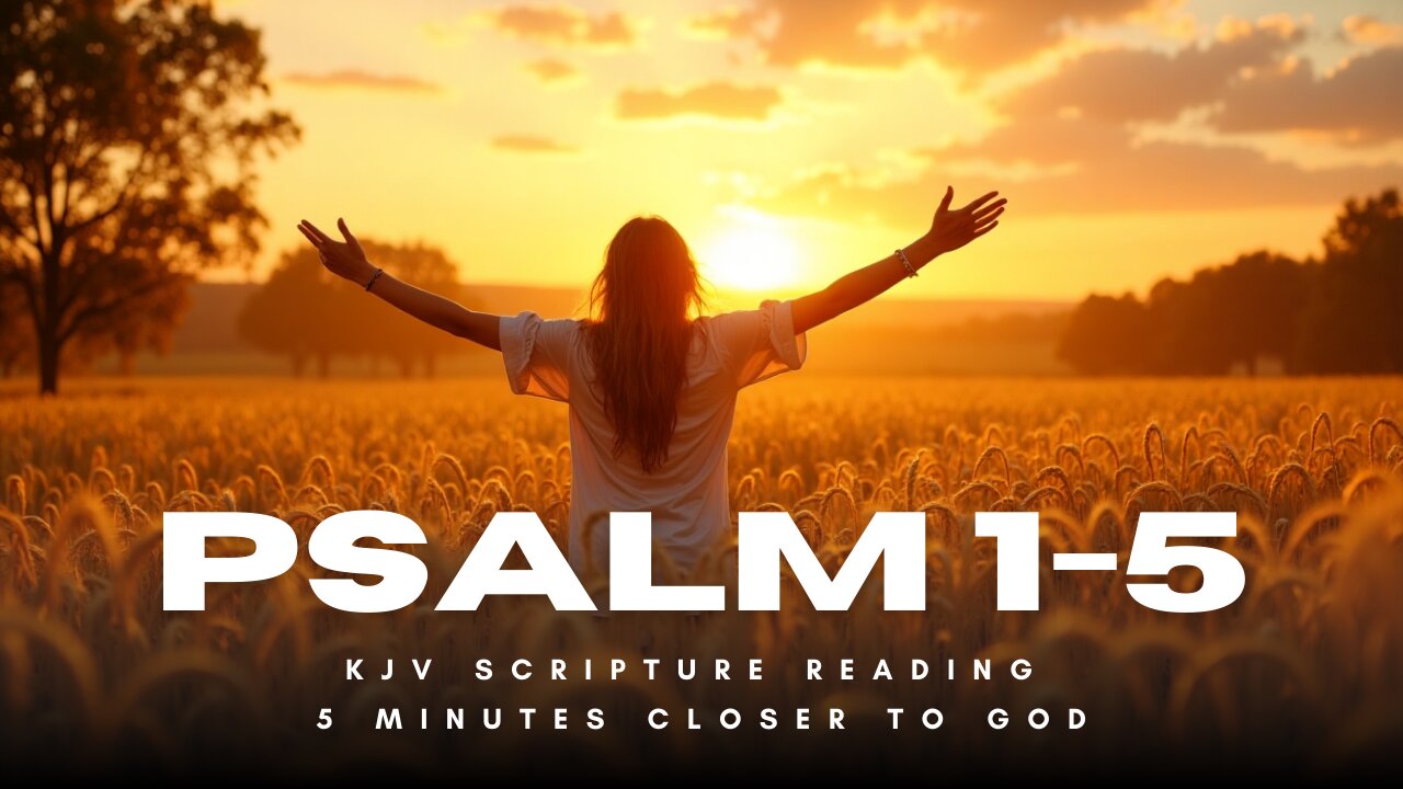 Psalms 1-5 (KJV) | Soothing Scripture Reading with Music