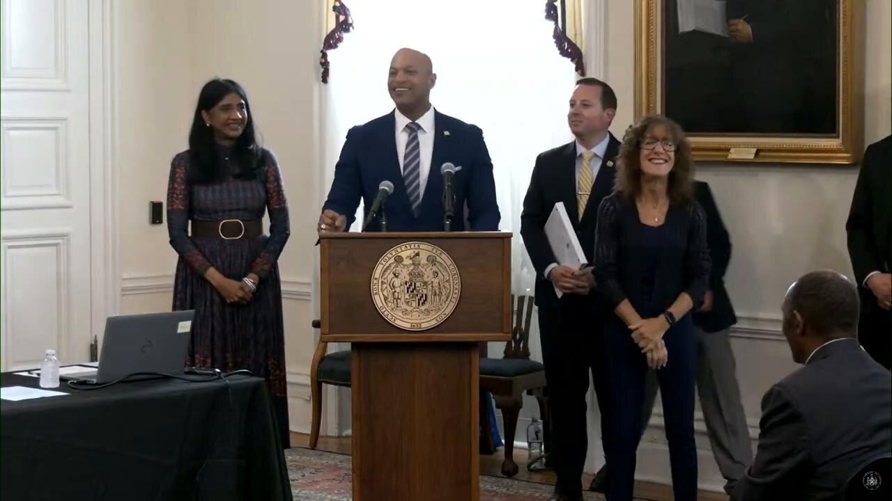 Maryland Governor Wes Moore gives speech before signing Abortion Bill - May 13, 2025