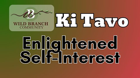 Ki Tavo - Enlightened Societal Interest