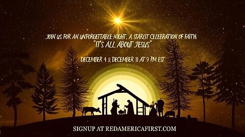 #TOWNHALL It's all about Jesus mini-series RedAmericaFirst.com Join the audience today!