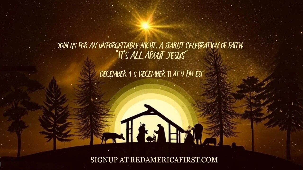 #TOWNHALL It's all about Jesus mini-series RedAmericaFirst.com Join the audience today!