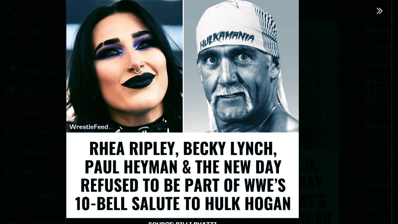 SJWs in the IWC: Rhea Ripley, Becky Lynch, and Paul Heyman disrespect Hulk Hogan's Legacy