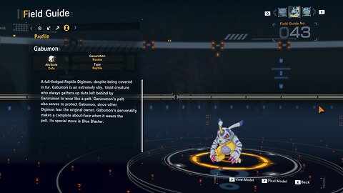 gabumon all digivolution/de-digivolution/profile Digimon Story Time Stranger