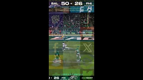 Turnover on Downs, PI, Score BAL 57 vs PHI 26 #AllMadden #Madden25 #NFLmadden #madden