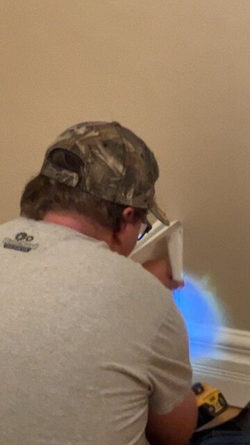 also tim working on his room