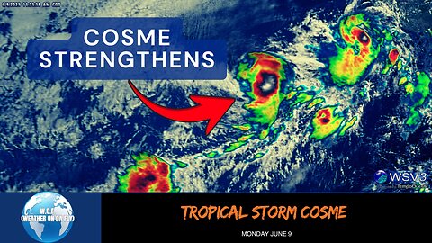 ⚠️ Tropical Storm Cosme: Hurricane Likely Today!
