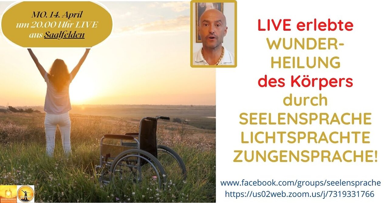 🙌 🙏LIVE erlebte WUNDER-HEILUNG des Körpers durch SEELENSPRACHE - LICHTSPRACHE - ZUNGENSPRACHE!