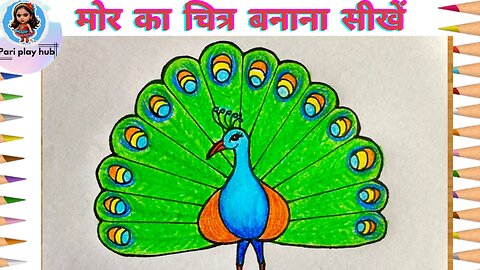 How to draw a peacock using hand palm 🦚|easy drawing #shorts #drawing #peacock #tranding #ai