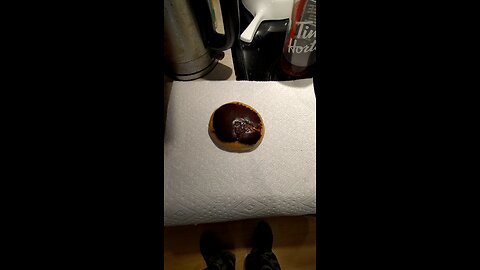 Eating Boston Cream Donut, Tim Hortons, Ford Rd, Dbn, MI, 9/10/25