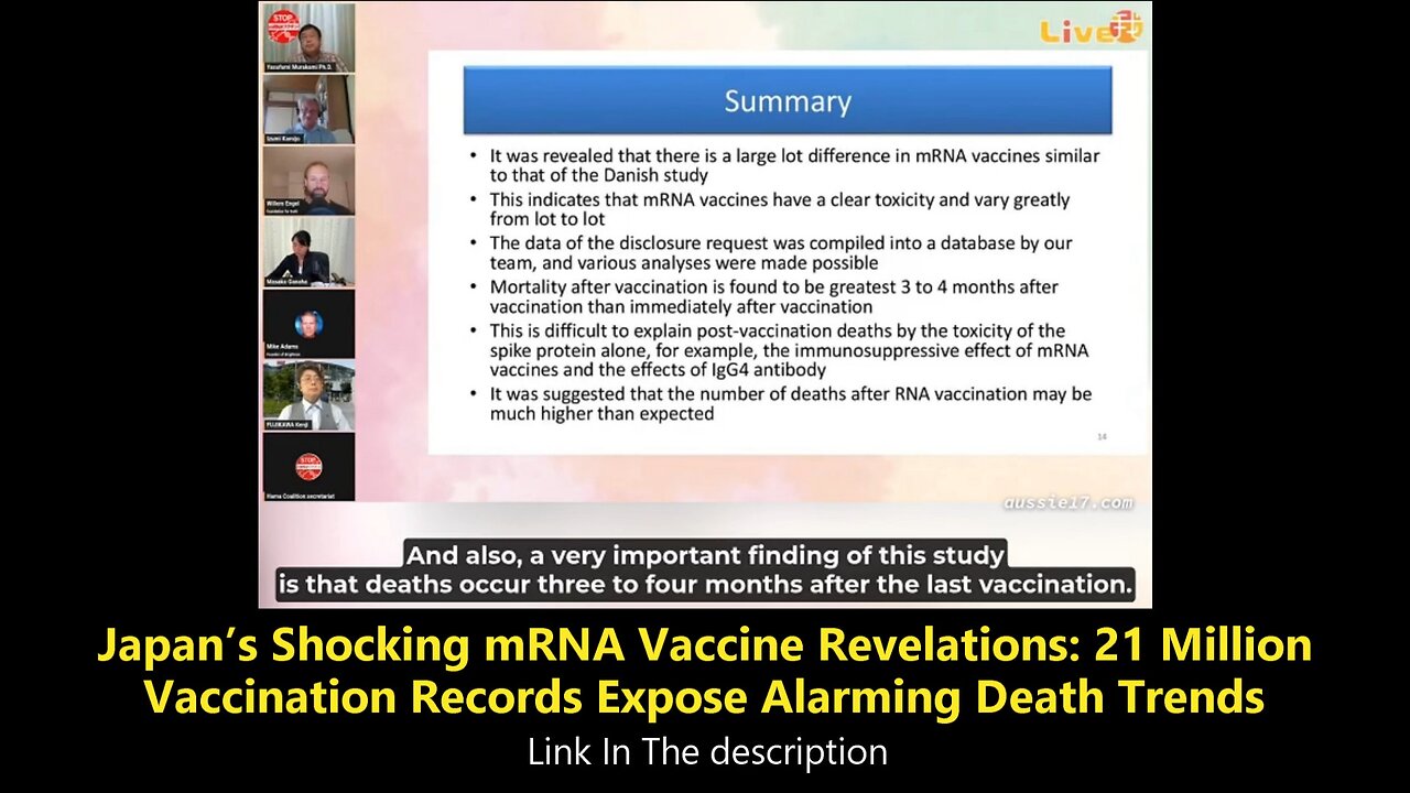 Japan’s Shocking mRNA Vaccine Revelations: 21 Million Vaccination Records Expose Alarming Death Trends