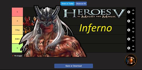 TIER LISTA BOHATERÓW INFERNO w Heroes 5: ARENA (patch 3.0.1) - Moja perspektywa