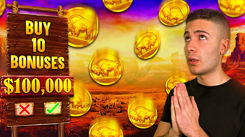 BUYING $100,000 WORTH OF BUFFALO KING MEGAWAYS BONUSES - 10 ✖️ $10,000