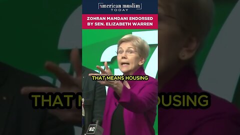 Zohran Mamdani endorsed by Sen Elizabeth Warren.