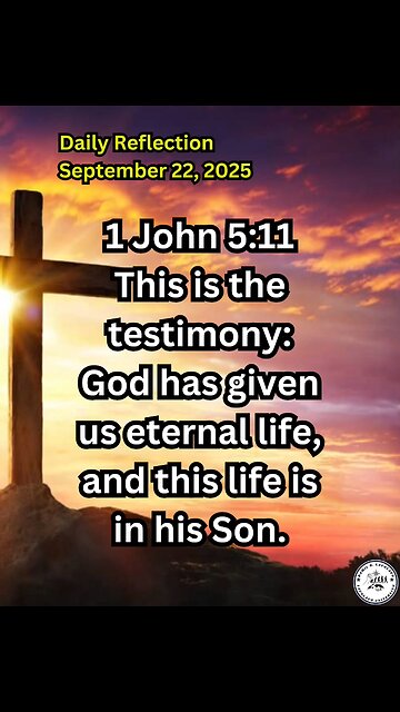 Daily Reflection September 22, 2025 #faith #bible #reflection