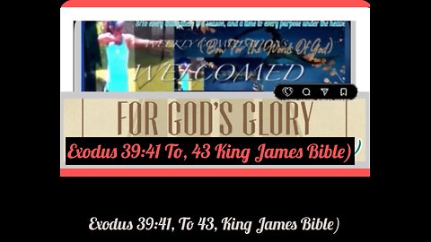 (Daily Bible Study) Today: June 18, 2025 We are now In The Pages Of:(King James Bible) Exodus 39: