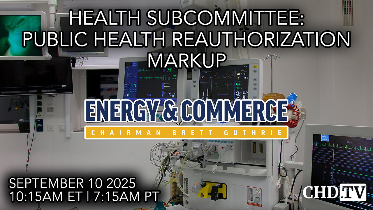 Health Subcommittee: Public Health Reauthorization Markup