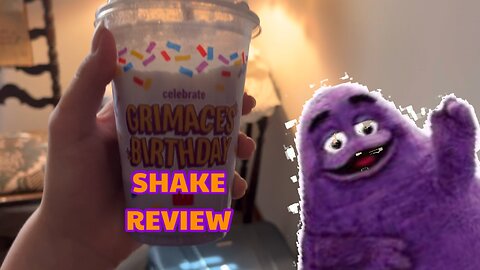 McDonalds Grimace Birthday Shake Review!!