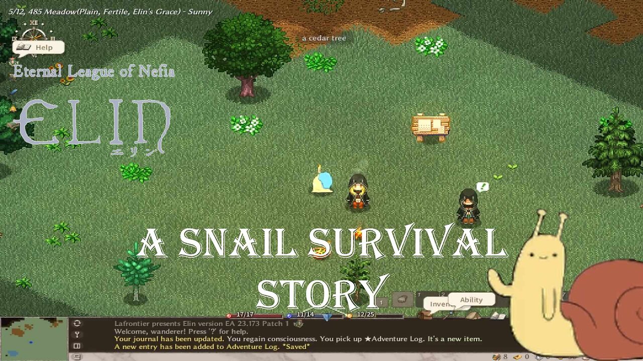 [Elin] Surviving as a Snail with Permadeath
