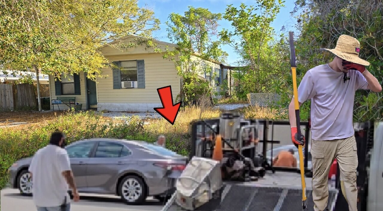 Old Man Stops To ADMIRE Our Work... Then Gets HIT By The Neighbor!