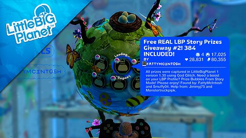 LittleBigPlanet - Free REAL LBP Story Prizes Giveaway #2! 384 INCLUDED!