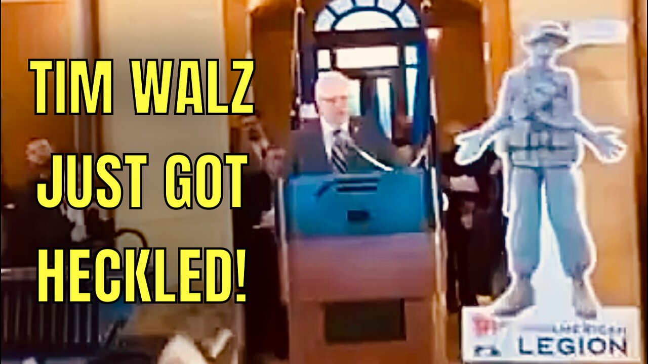 Tim Walz just got RUTHLESSLY heckled and booed by military veterans for his stolen valor!
