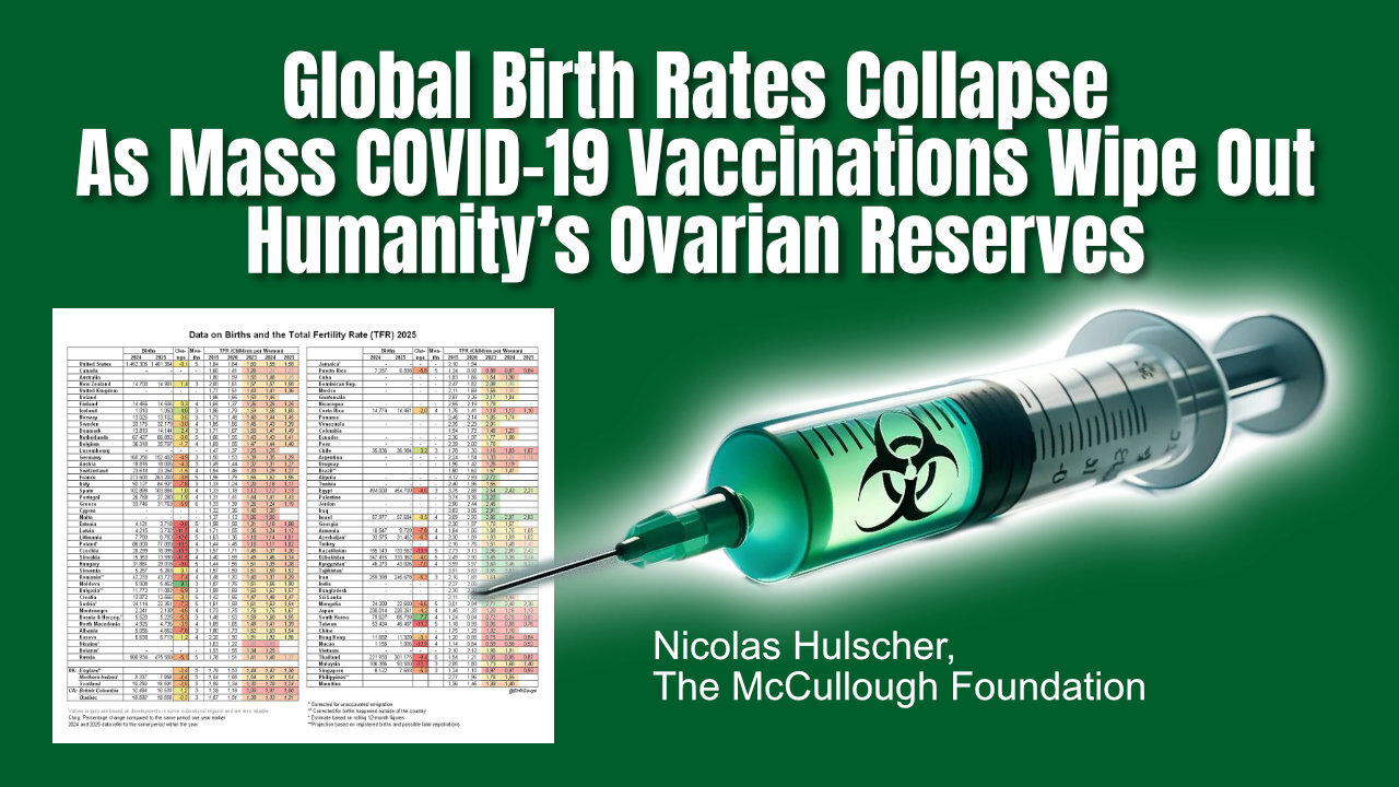 Global Birth Rates Collapse As Mass COVID-19 Vaccinations Wipe Out Humanity’s Ovarian Reserves