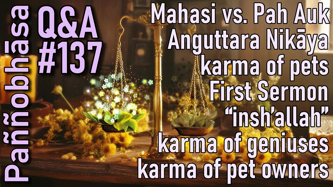 Question & Answer #137: from the Karma of Pets to a Monk's Nervous System