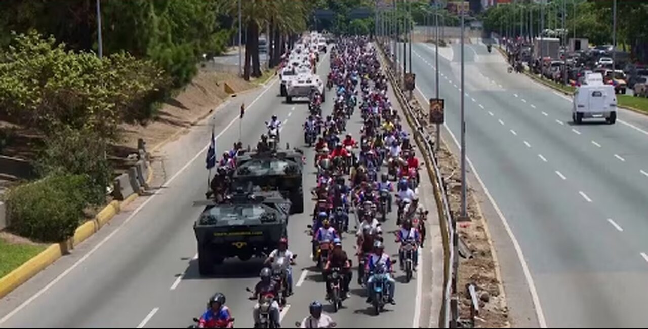 Military forces roll through Caracas for ‘Encounter With the People’ amid tension with US