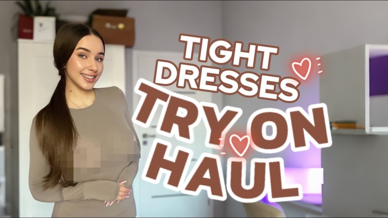[4K] TRY ON HAUL WITH Alisa | GET READY WITH ME | NO BRA CHALLENGE WITH TIGHT DRESSES