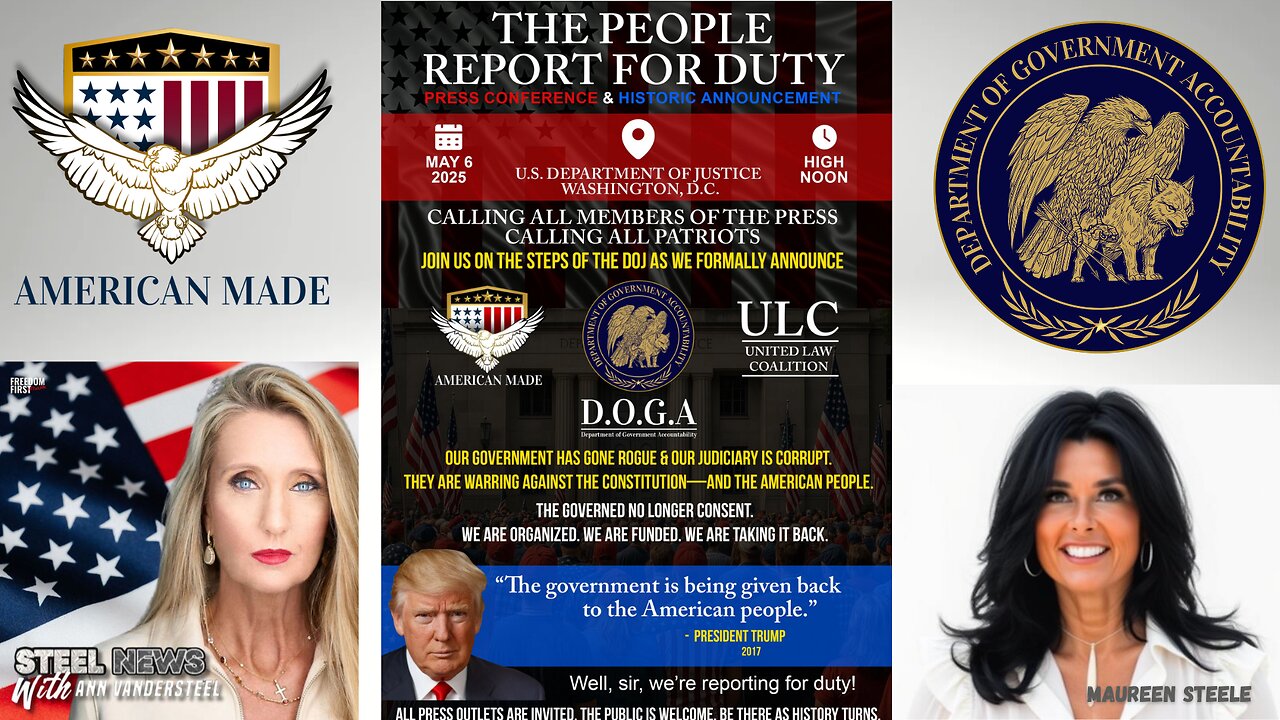 5.6.25 AMERICAN MADE ACTION THE PEOPLES PRESS CONFERENCE LIVE FROM THE DOJ - WASHINGTON DC